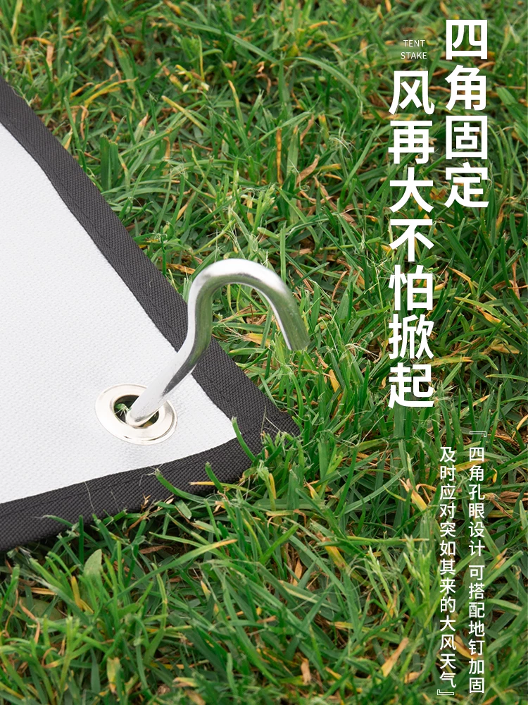 Thảm dã ngoại ngoài trời, vải chống cháy, thảm nướng thịt, chất chống cháy trên cỏ, chăn chữa cháy phủ silicon chịu nhiệt độ cao