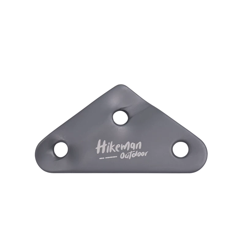 Khóa dây dù tam giác hợp kim nhôm HIKEMAN ngoài trời, dây kéo bạt chống trượt, khóa cố định dây chống gió cho lều 6mm