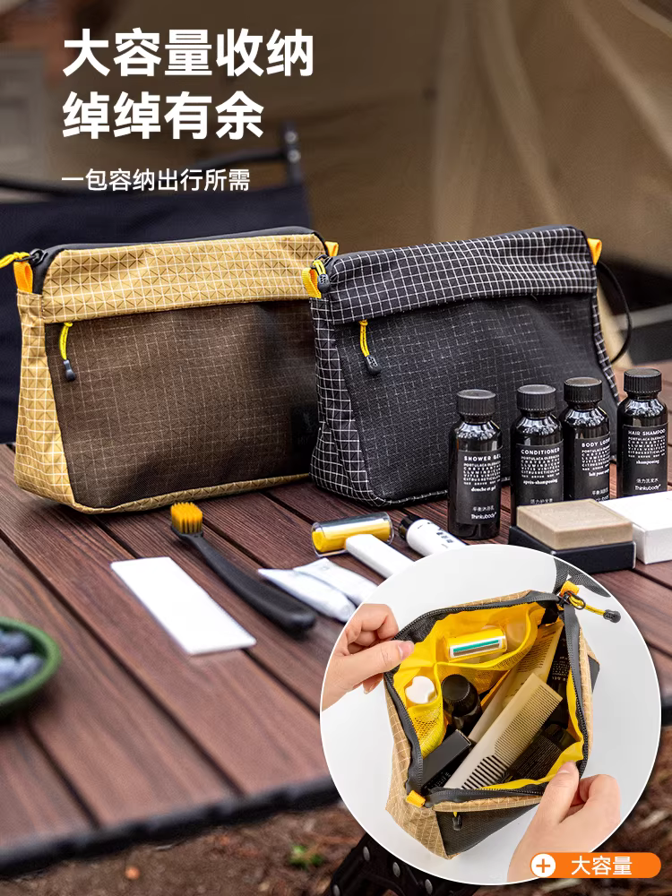 Túi đựng đồ vệ sinh du lịch siêu nhẹ ngoài trời, túi đựng mỹ phẩm chống thấm nước dung tích lớn, túi đựng đồ cắm trại, túi đeo chéo
