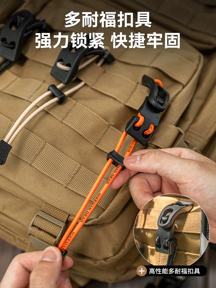 Kẹp băng tải UTX Donafu Ice Axe Clip Molle, phụ kiện mở rộng dây đeo, phụ kiện gắn túi leo núi ngoài trời, dây buộc túi ngực mở rộng