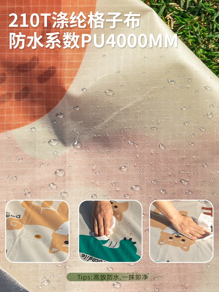 Thảm dã ngoại di động ngoài trời, kích thước bỏ túi, vải trải đất mini, chống thấm nước và chống ẩm, thảm cắm trại nhẹ, thảm bãi biển, thảm đi chơi mùa xuân, thảm sân cỏ