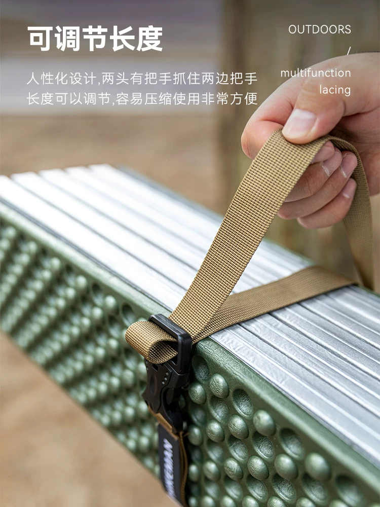 Dây đai hành lý ngoài trời, khóa dây căng cố định vali xe máy, dây đai đựng và đóng gói thiết bị cắm trại