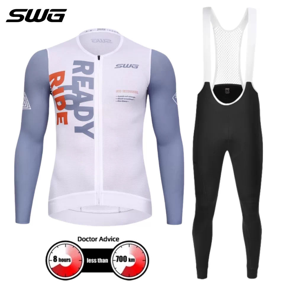 Áo thể thao đạp xe đường trường dài tay thoáng khí, nhanh khô, mùa Xuân/Hè 2025 của SWG Mingsheng dành cho nam