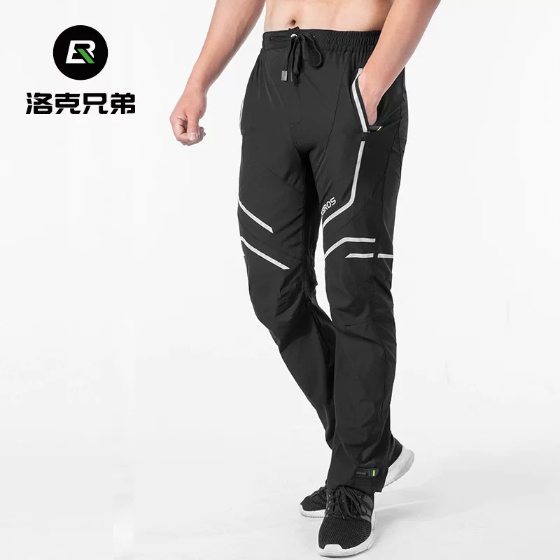 Quần thể thao Rock Brothers quần đi xe đạp chạy bộ thể dục quần dài unisex ngoài trời chống nắng nhanh khô thoáng khí mùa xuân hè