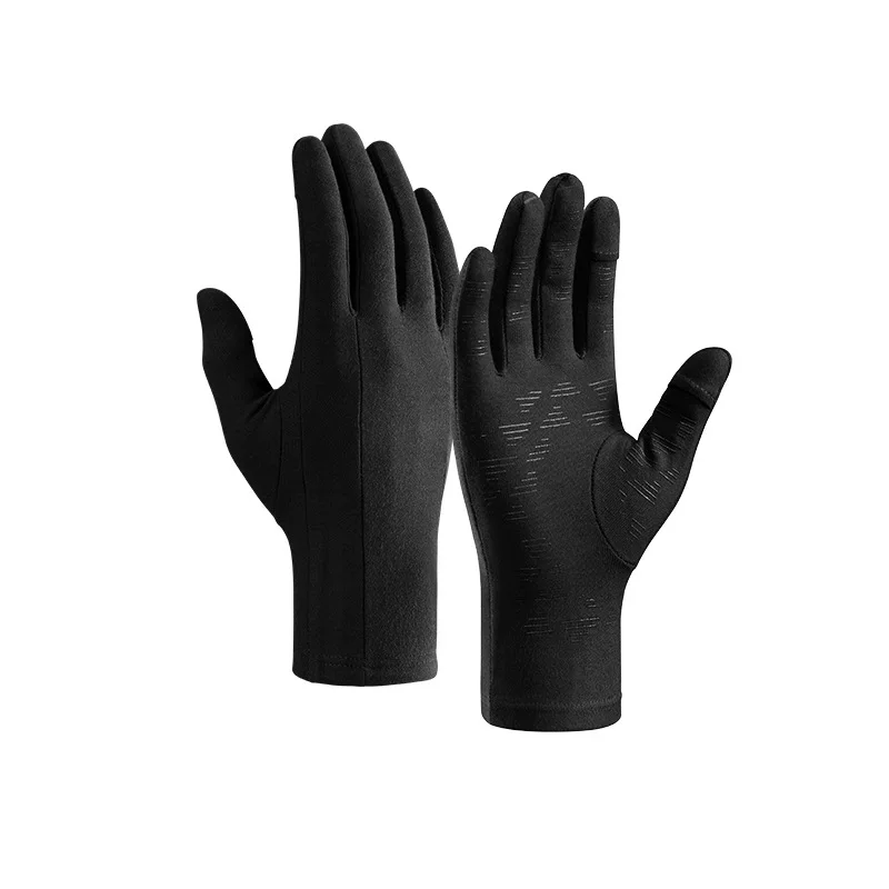 Găng tay trượt tuyết dành cho nữ có lớp lót bên trong, thiết kế năm ngón tay, ấm áp, nhanh khô, chống gió, tương thích với màn hình cảm ứng, găng tay lật ngón tay đơn và đôi bằng nhung chuyên nghiệp của Đức dành cho nam.