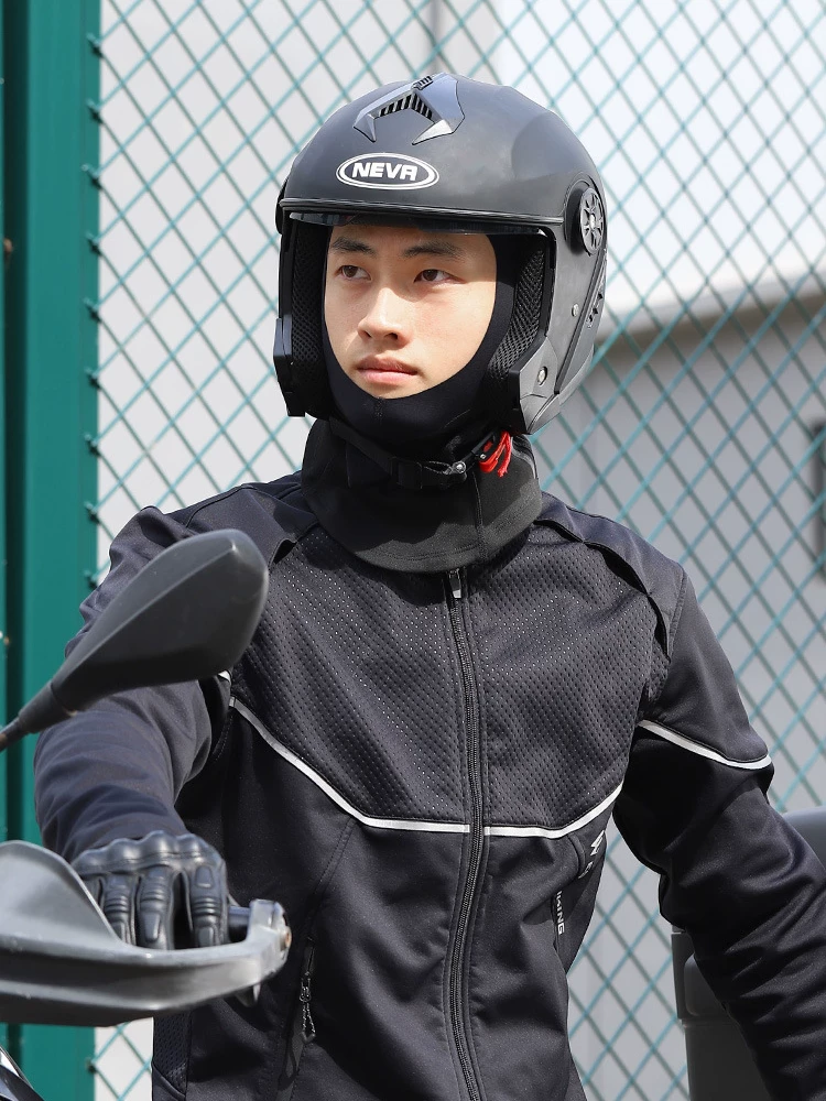 Mũ giữ ấm cho xe máy nam vào mùa thu đông, mũ bảo hiểm toàn mặt lót lông cừu cho nữ, khăn quàng cổ đi xe đạp, mặt nạ chống gió