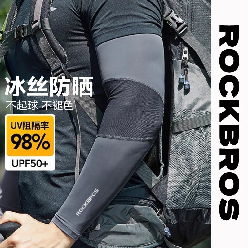 Tay áo chống nắng Ice sleeves dành cho nam và nữ, tay áo chống nắng bằng lụa băng chống tia cực tím, tay áo bảo vệ tay khi lái xe, tay áo câu cá, găng tay mỏng mùa hè