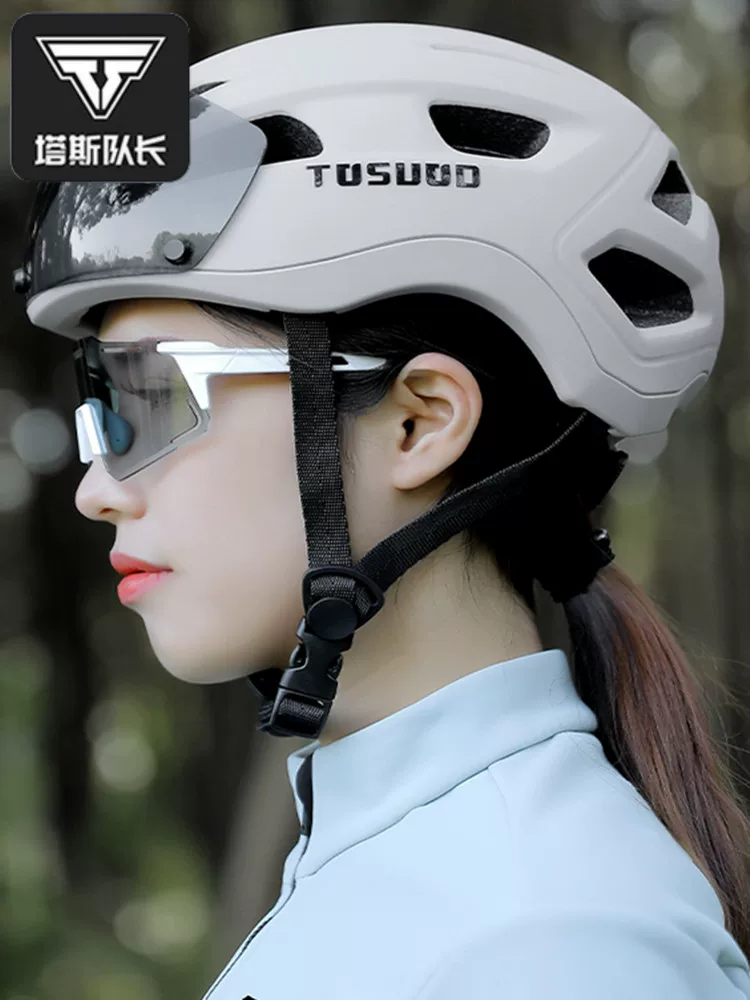 Mũ bảo hiểm đường núi chuyên nghiệp Captain Tas, mũ bảo hiểm đi xe đạp chống gió, mũ bảo hiểm an toàn xe đạp đúc liền khối