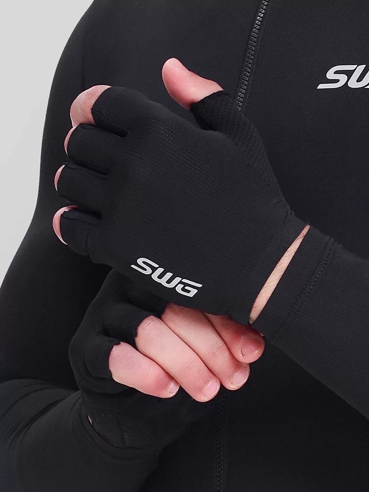 Găng tay ngắn đi xe đạp SWG Mingsheng mùa xuân hè chống sốc thoáng khí xe đạp đường trường dành cho nam và nữ thiết bị đi xe đạp chống trượt
