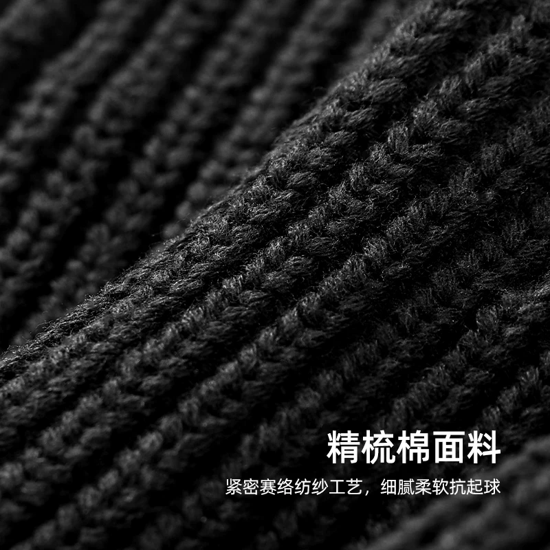 Mũ mùa đông nam balaclava mũ len dệt kim mũ trùm đầu chống gió và chống lạnh mũ ấm lạnh