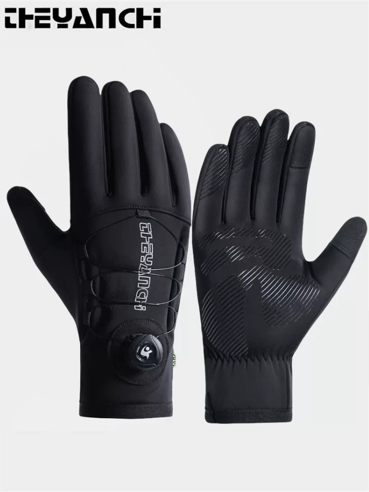 Găng tay đi xe đạp nam giữ ấm mùa thu đông, găng tay xe đạp leo núi chống lạnh và chống nước cho nữ, găng tay đầy đủ ngón tay để đi xe đạp
