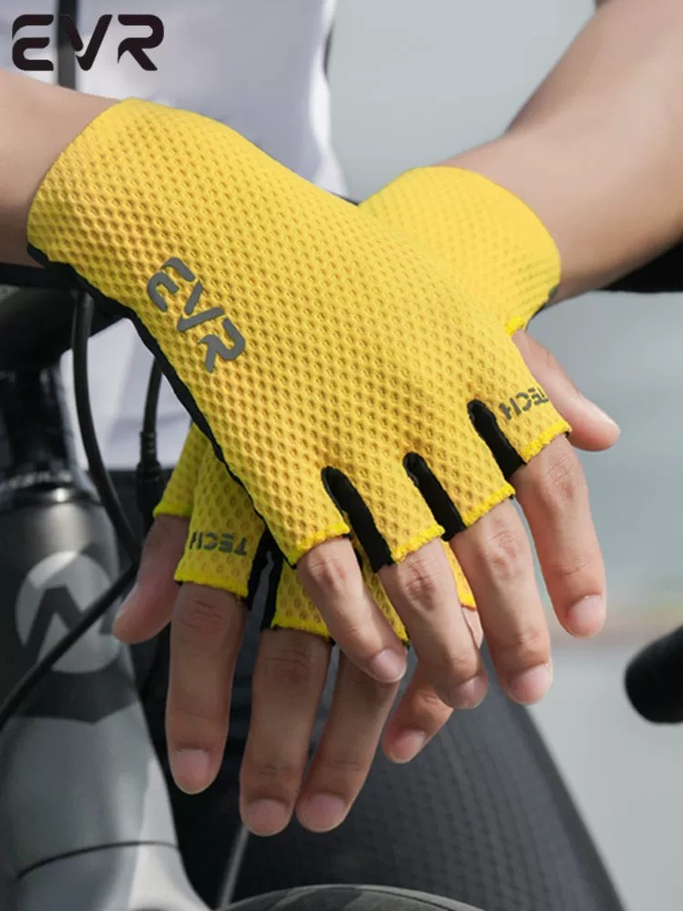 Găng tay đi xe đạp EVR dành cho xe đạp đường trường ngắn ngón mùa hè dành cho nam và nữ xe đạp chuyên nghiệp nửa ngón tay thiết bị đi xe đạp chống trượt chống sốc