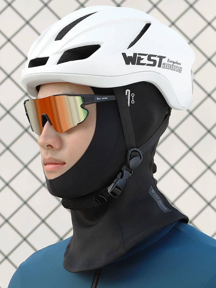 Mũ giữ ấm cho xe máy nam vào mùa thu đông, mũ bảo hiểm toàn mặt lót lông cừu cho nữ, khăn quàng cổ đi xe đạp, mặt nạ chống gió