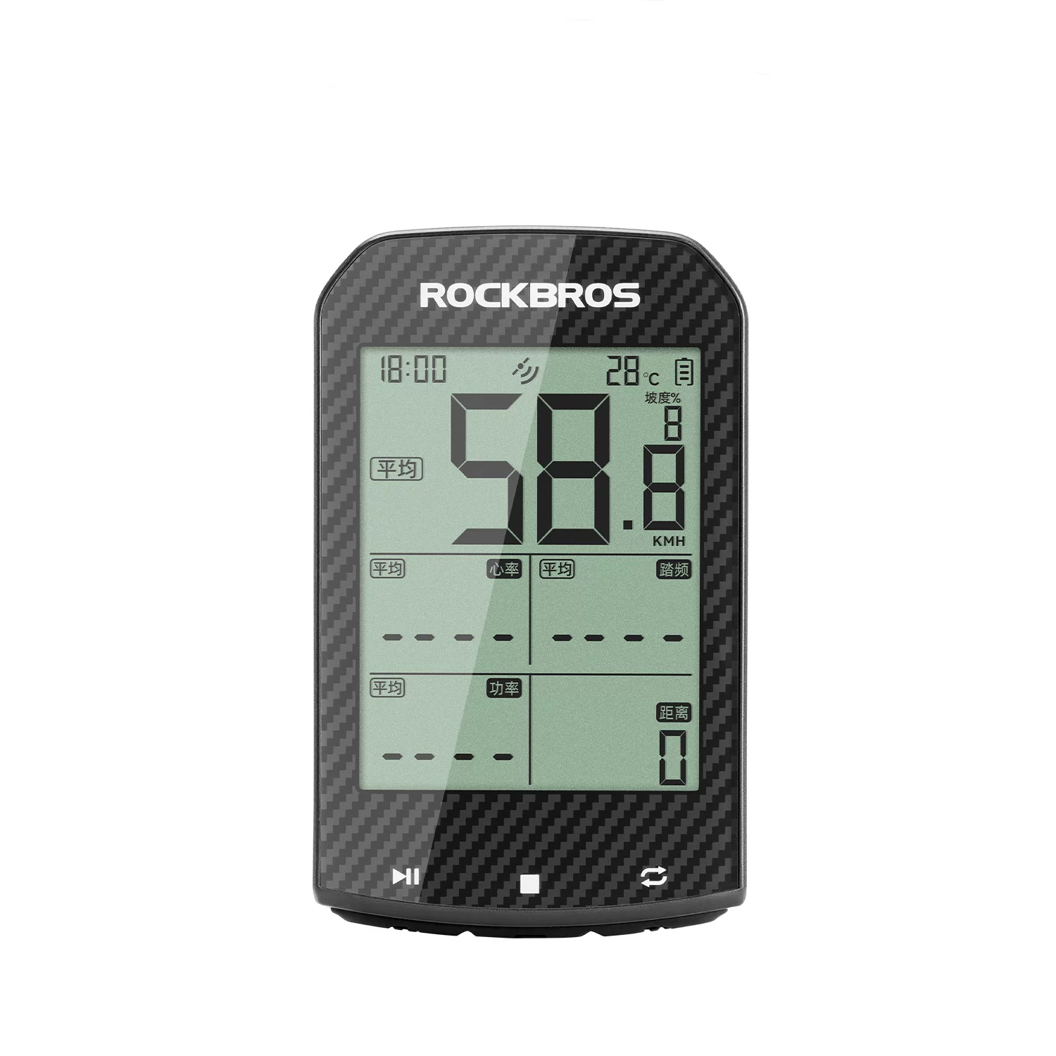 Máy tính xe đạp GPS Rock Brothers thông minh không dây, đo tốc độ và nhịp đạp, đồng hồ đo quãng đường cho xe đạp leo núi và xe đạp đường trường