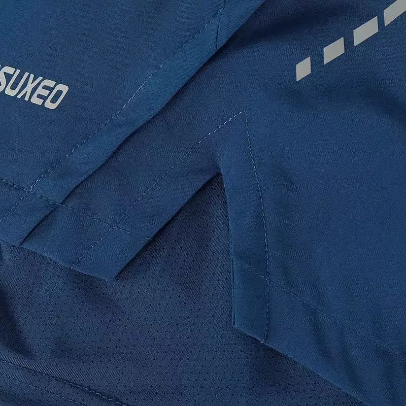 Quần short thể thao mùa hè nam Aisuo, hai lớp, nhanh khô, thoáng khí, chống lộ, tập luyện marathon, thể dục, quần chạy ba phần tư