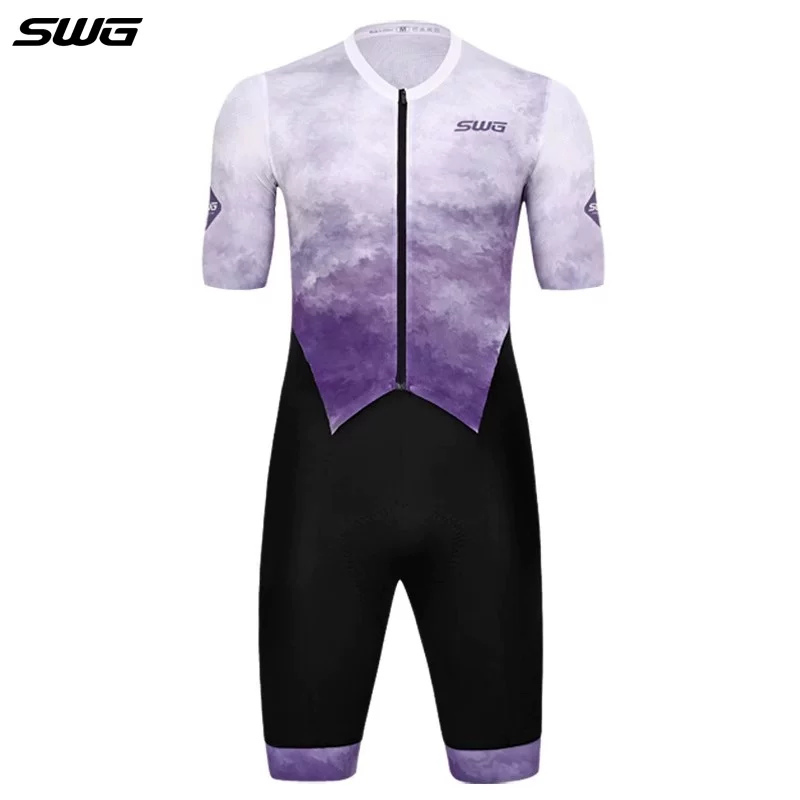 Áo thi đấu xe đạp mùa xuân hè SWG Mingsheng, bộ đồ ngắn tay chuyên nghiệp, ôm sát, dành cho đua xe đường trường