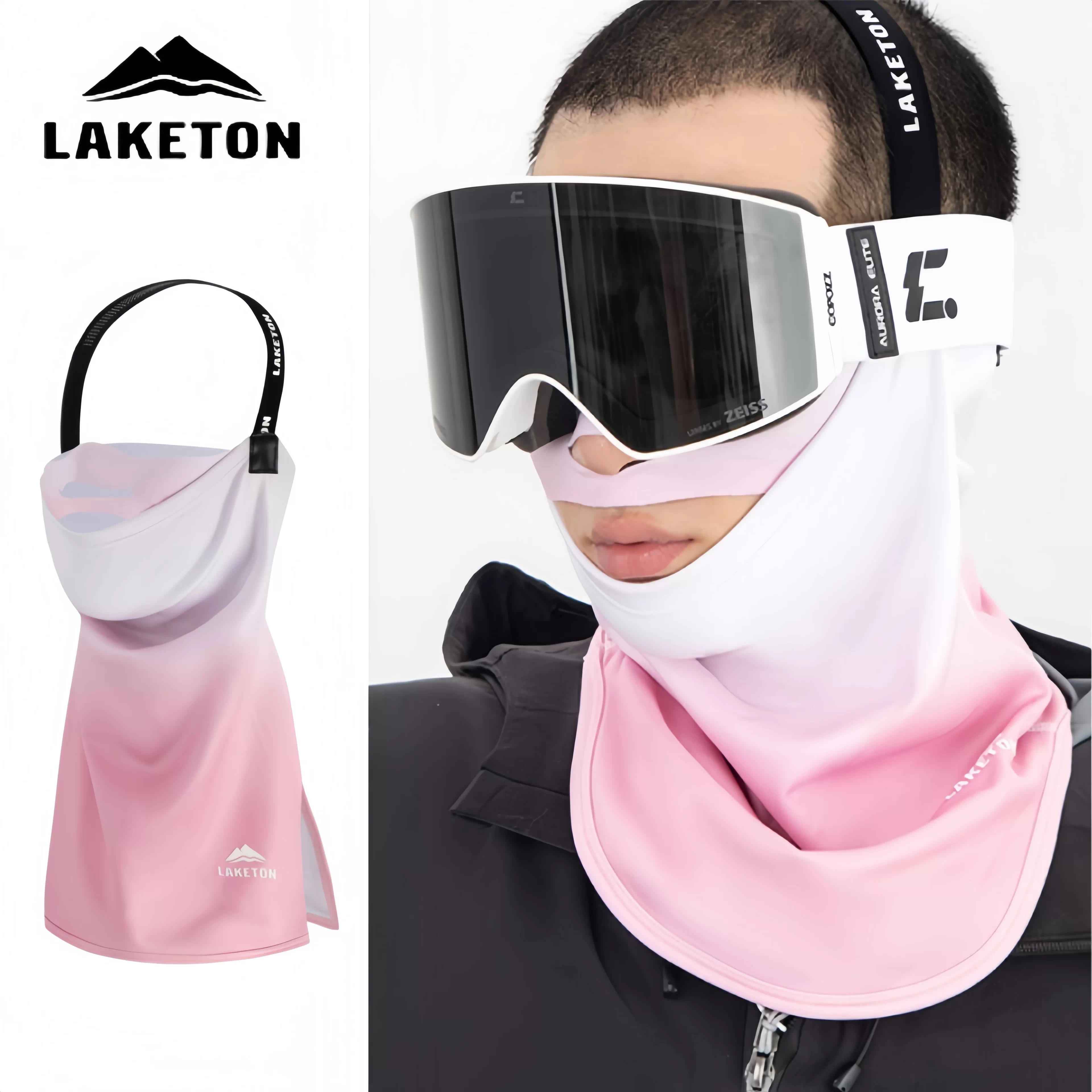 Mặt nạ trượt tuyết, chống gió, chống lạnh, thoáng khí, bảo vệ mặt khi leo núi, không tạo sương mù, bảo vệ mũi, bảo vệ cổ, unisex, ngoài trời