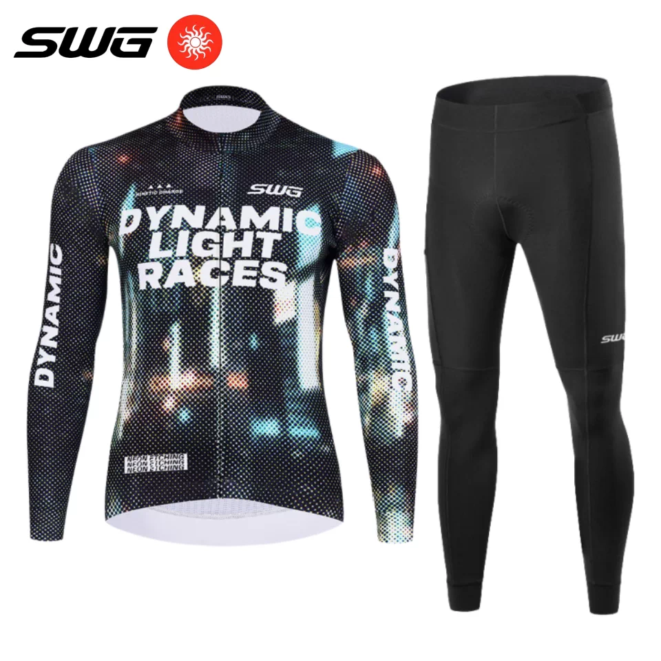 SWG Mingsheng quần áo đi xe đạp mùa đông áo lông cừu chống gió và ấm áp cho nam và nữ lót lông cừu xe đạp đường núi dài tay áo