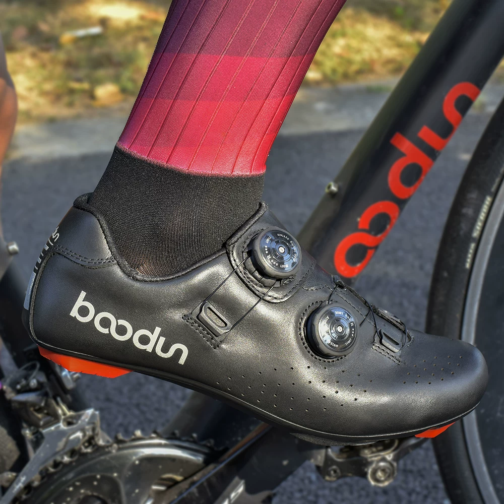 Giày đạp xe leo núi Boodun Road dành cho nam, giày khóa, giày xe đạp, đế sợi carbon, giày đạp xe chuyên nghiệp