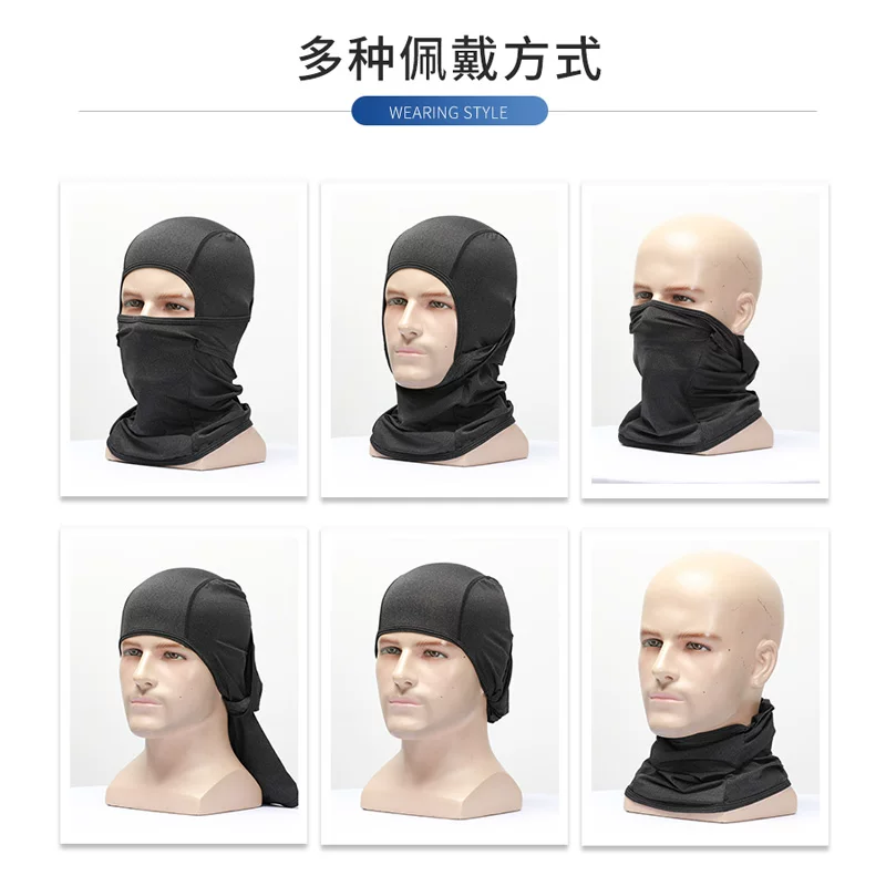 Khăn che mặt mùa hè bằng vải lụa đá dành cho nữ, chống nắng, chống tia UV, thích hợp cho đi xe máy, câu cá và bảo vệ tóc.