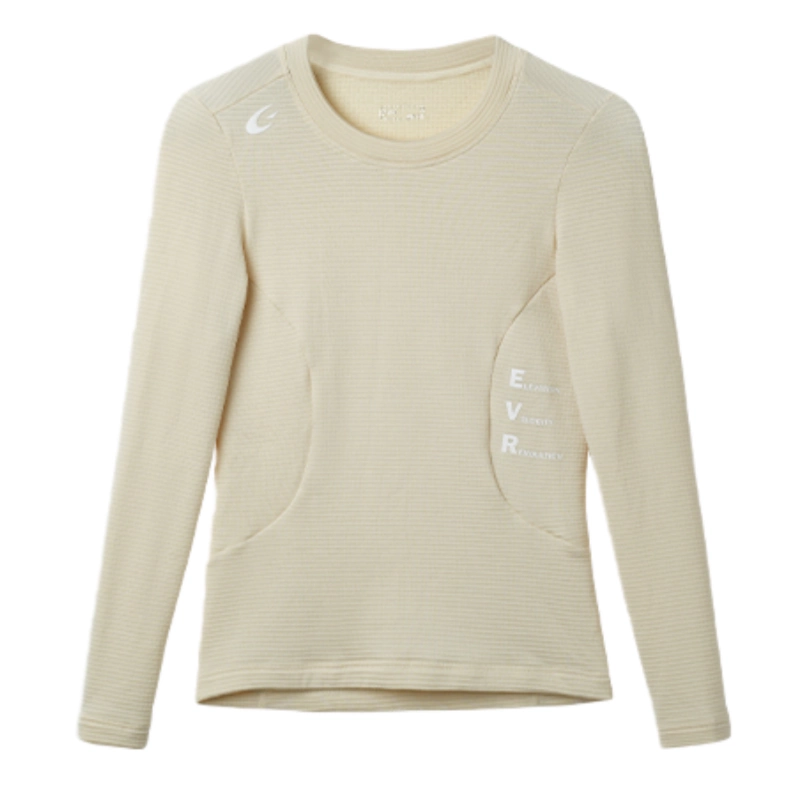 EVR Cloud Velvet Áo thun giữ nhiệt mùa thu đông bằng len Merino dành cho nữ, Áo giữ ấm lớp trong thể thao Áo nhanh khô
