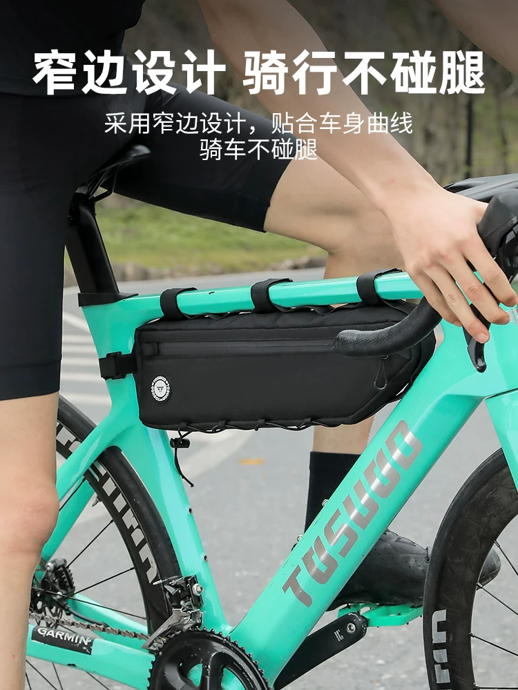 Túi xe đạp Captain Tas, túi xe đạp đường trường chống nước, túi gắn khung xe phía trước, túi treo xe đạp leo núi, dung tích lớn