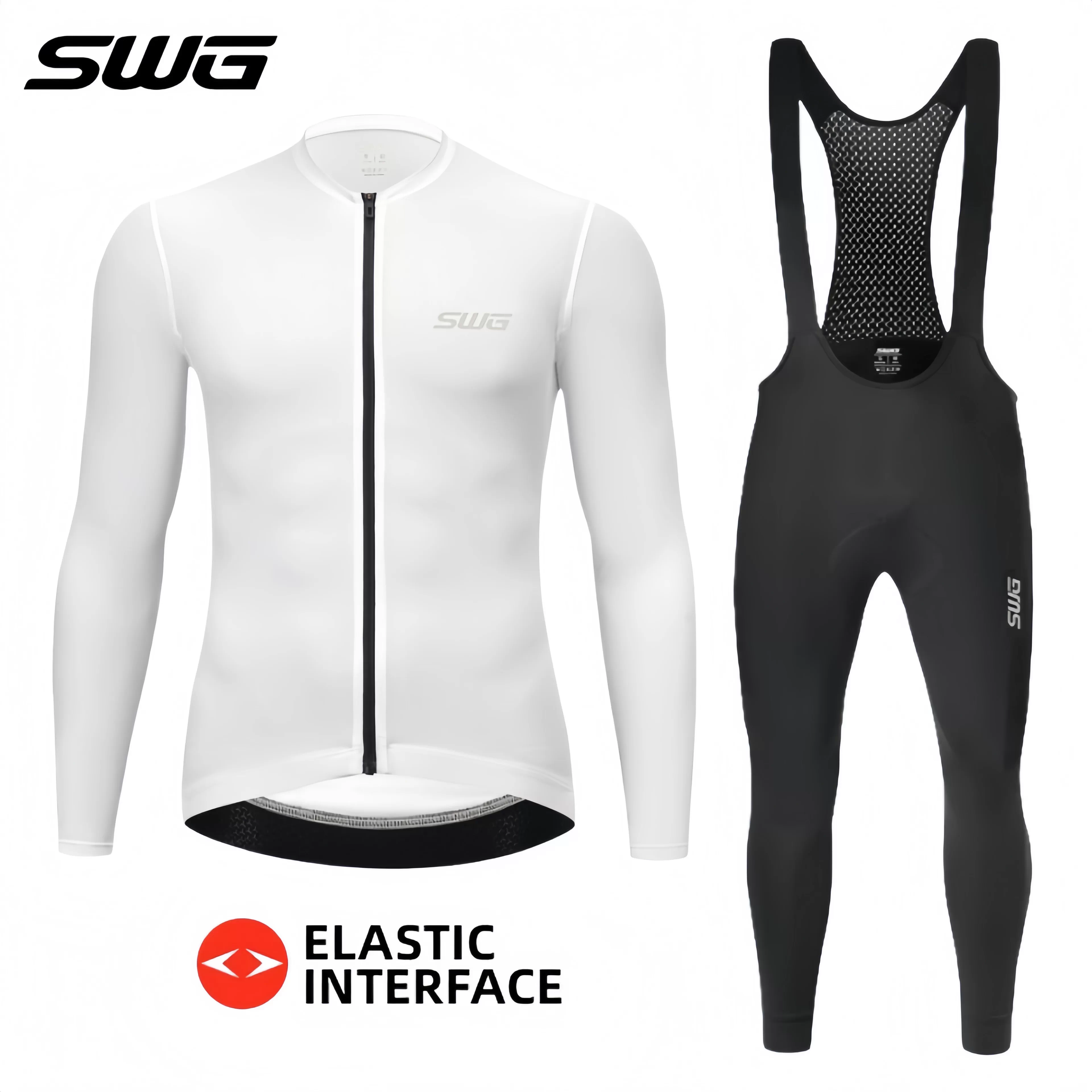 Áo thể thao đạp xe SWG Mingsheng dành cho nam, tay dài, quần áo đạp xe đường trường, mẫu mới mùa thu, bộ lớn, thoáng khí