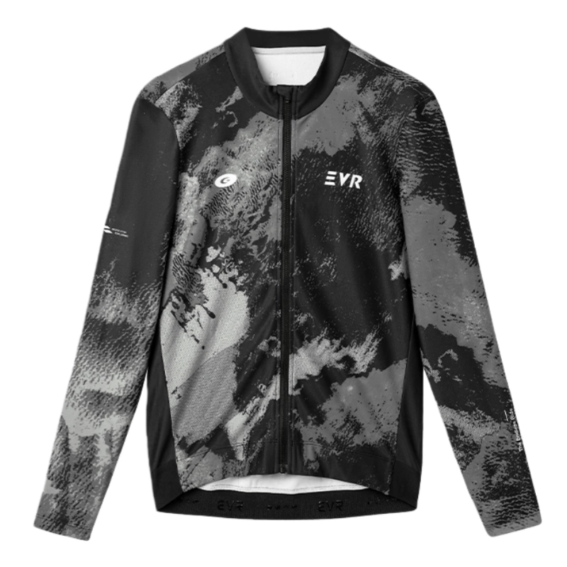 Áo xe đạp EVR nam mùa thu đông, lót lông giữ ấm, áo dài tay đi xe đạp đường trường, thoáng khí, kiểu mới 2025