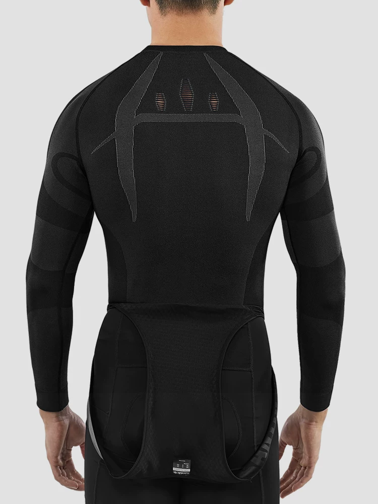 Santic Seamless Thermal Cycling Sports Base Layer Road Bike Đồ lót đi xe đạp dài tay