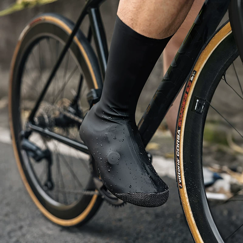 Bao giày đi xe đạp bằng silicon chống thấm nước mới của Santic, bao giày xe đạp đường trường, thiết bị đi xe đạp