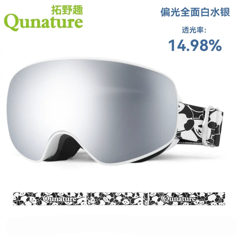 Kính trượt tuyết Kính trượt tuyết chống sương mù hai lớp dành cho nam giới, phụ nữ và trẻ em không có viền tròng kính hình cầu lớn thiết bị kính cận thị