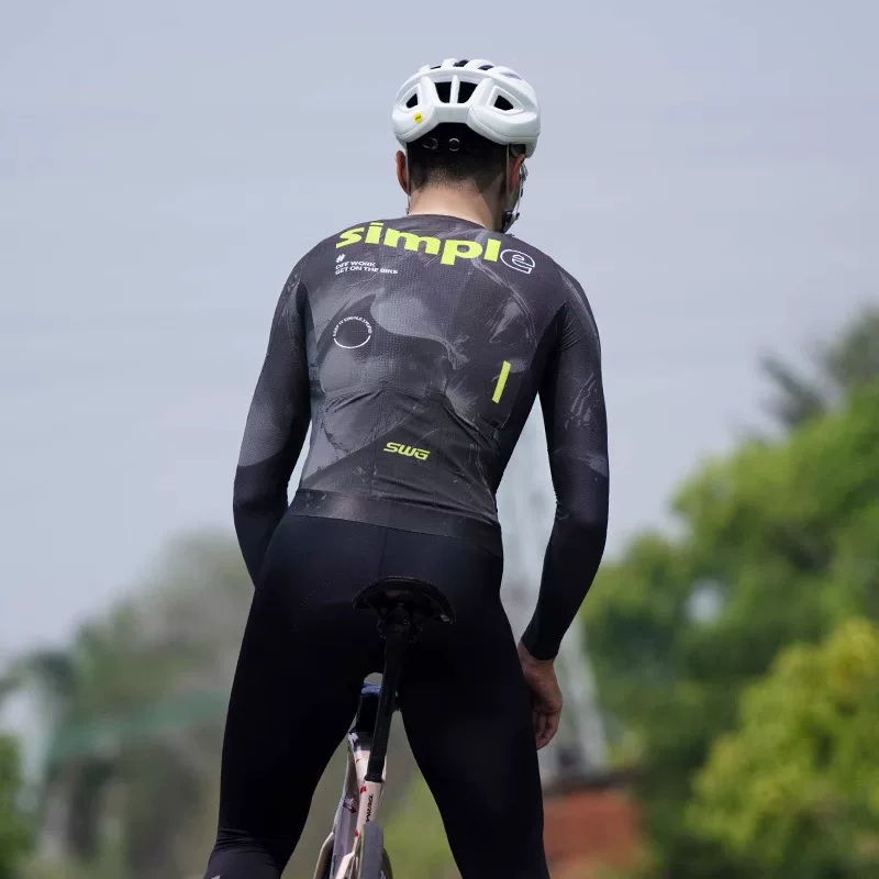 Áo thể thao đạp xe dài tay nam SWG Mingsheng mùa xuân hè 2025 mới, đa năng, thi đấu, nhanh khô