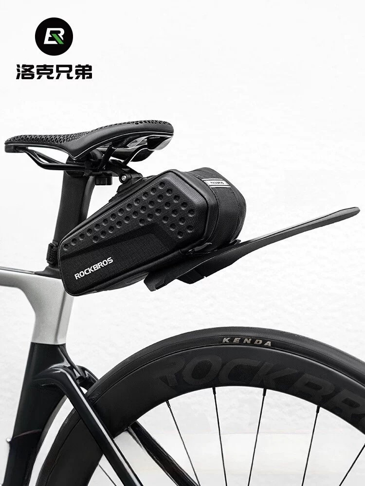 Túi đựng đồ phía sau xe đạp Rock Brothers có chắn bùn, túi đựng yên xe phía sau vỏ cứng, xe đạp đường trường, phụ kiện đi xe đạp leo núi