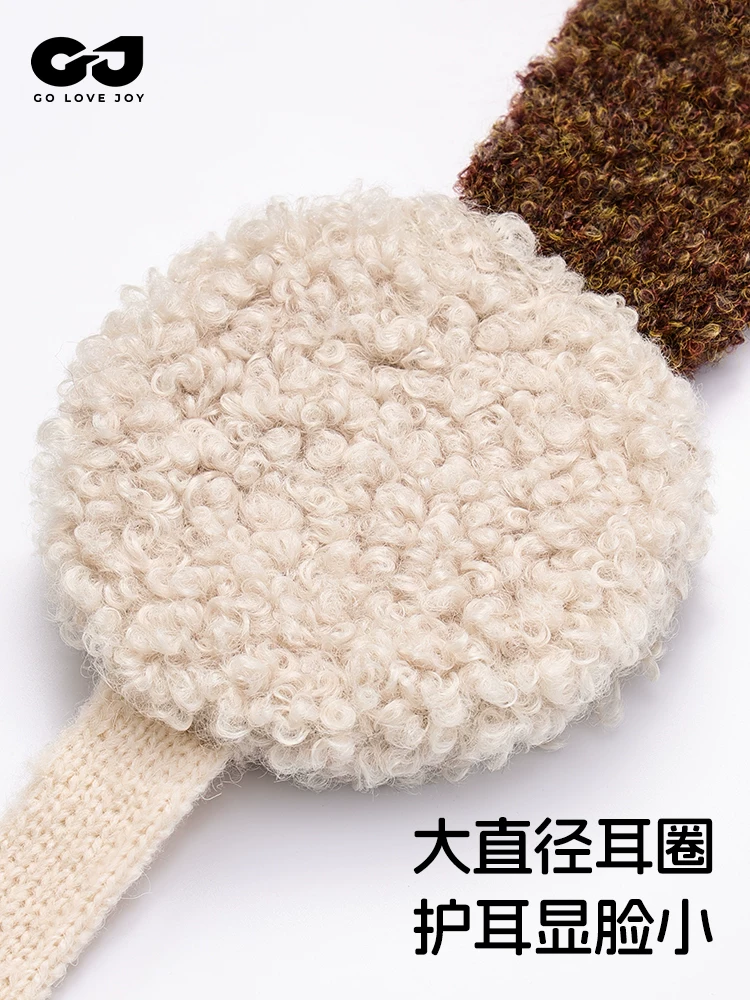 Khăn bịt tai mùa đông dành cho nữ, dễ thương, liền mạch, thân thiện với da, có thể gập lại, ấm áp, bảo vệ tai, bịt tai bằng lông nhung, bịt tai.