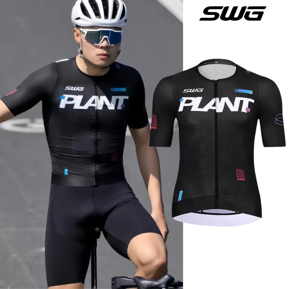 SWG Mingsheng Bộ quần áo đi xe đạp ngắn tay quần yếm ngắn tay unisex xe đạp đường núi quần áo mùa hè thiết bị