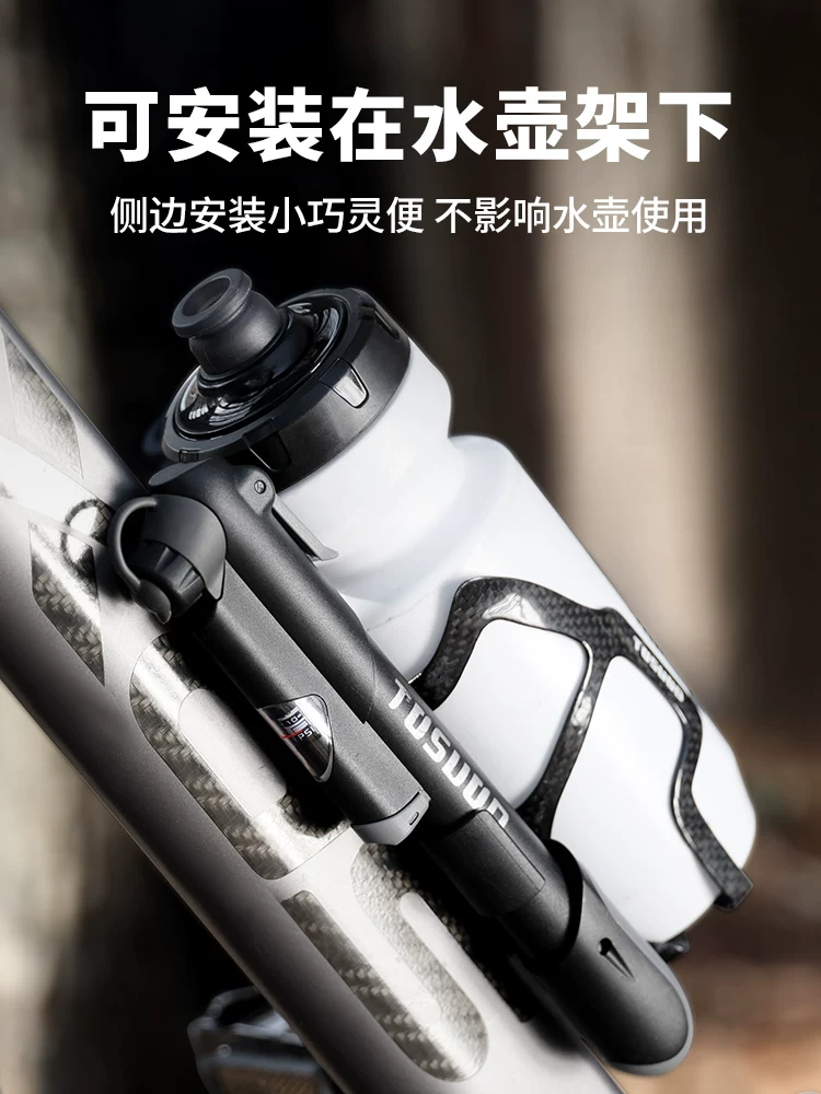 Bơm xe đạp mini cầm tay Captain Tas, bơm xe đạp leo núi, xe đạp địa hình, bơm đa năng