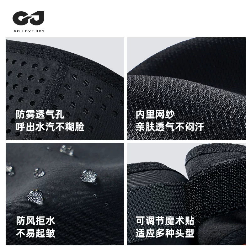 Mặt nạ đi xe đạp Golovejoy mùa đông ấm áp, chống gió, tích hợp bịt tai, mặt nạ đi xe đạp che kín mặt, chống lạnh, dày dặn dành cho nam giới