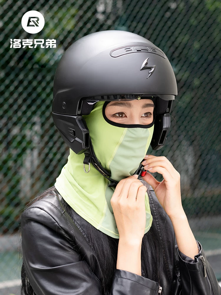 Rock Brothers băng lụa mũ đội đầu mùa hè mặt nạ chống nắng đi xe đạp khăn mặt nam nữ xe máy khăn mặt bảo vệ mặt