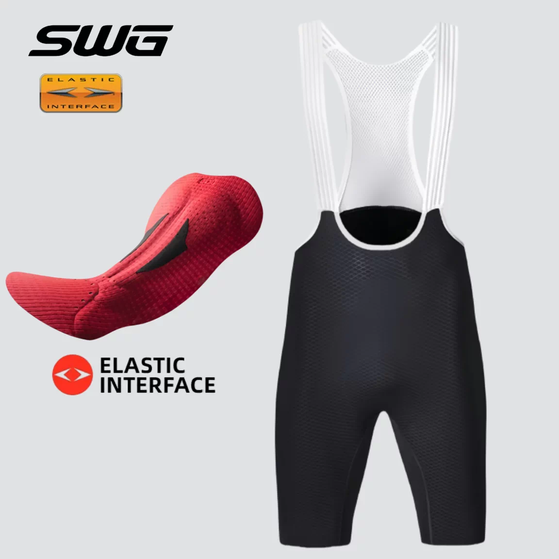 Quần đạp xe SWG Mingsheng Double Arrow dành cho nam, chuyên nghiệp, mùa hè, xe đạp đường trường, quần đùi có dây đeo, quần đùi năm điểm