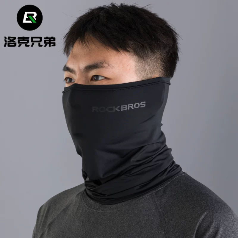 Khăn quàng cổ đa năng ROCKBROS dành cho nam, chống gió, chống nắng khi câu cá, chất liệu lụa đá, khăn cổ đi xe đạp