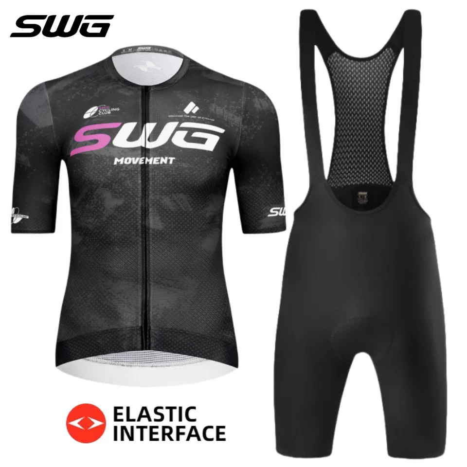 Áo thể thao đạp xe SWG Mingsheng mùa hè mới, quần đạp xe ngắn tay thoáng khí, bộ đồ đạp xe