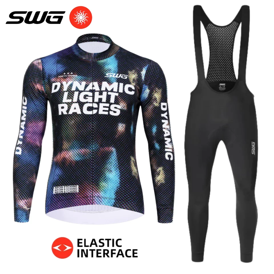 Áo xe đạp SWG Mingsheng Fleece mùa Thu/Đông 2025 dành cho nam, áo dài tay lót lông giữ ấm mới