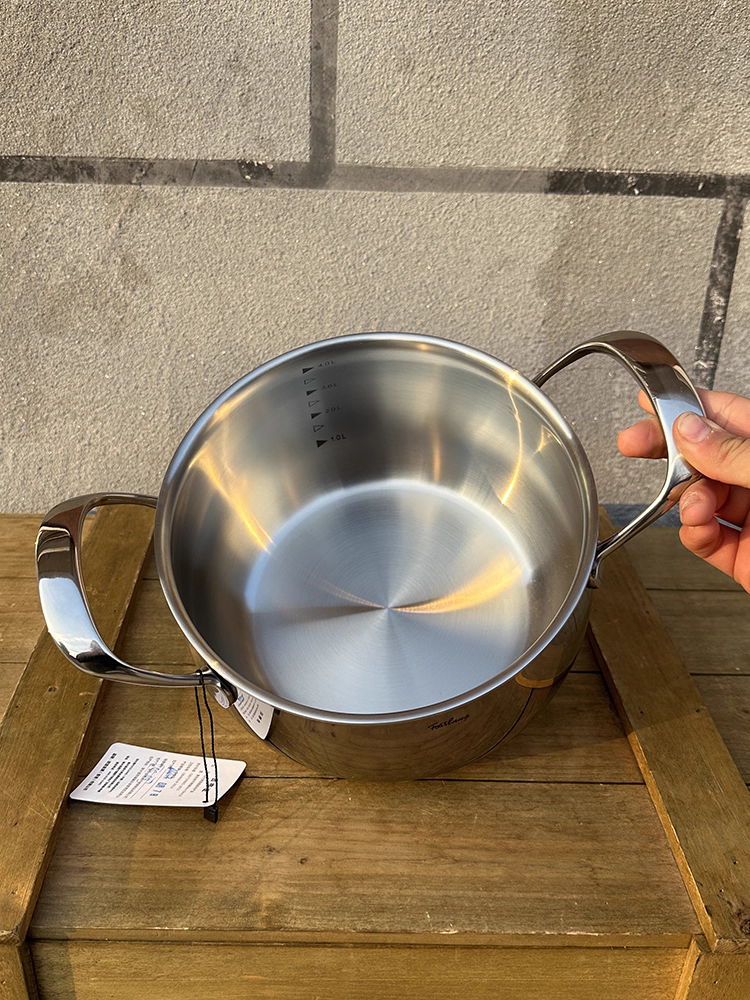 Nồi hấp inox 18/10 Fisland 20cm, có thể mở rộng, đa năng hấp và nấu, dung tích 4L, phù hợp với mọi loại bếp.