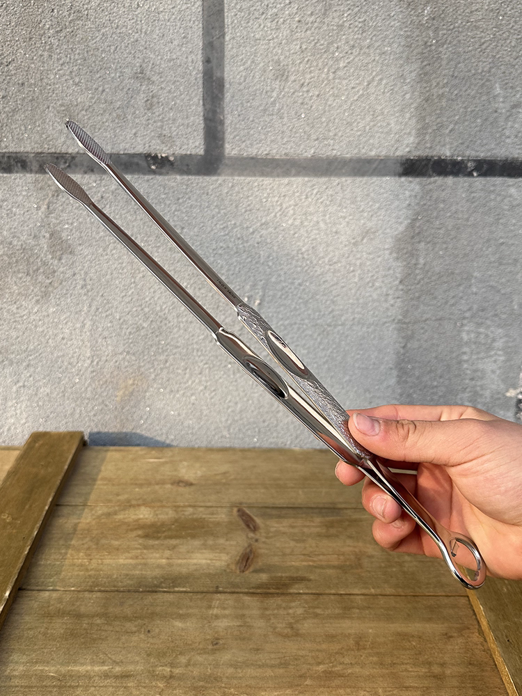 Xuất khẩu hàng nguyên bản ~ 18-10 Kẹp nướng bằng thép không gỉ cấp thực phẩm, dụng cụ mở chai bia, kẹp nướng, kẹp chia thức ăn