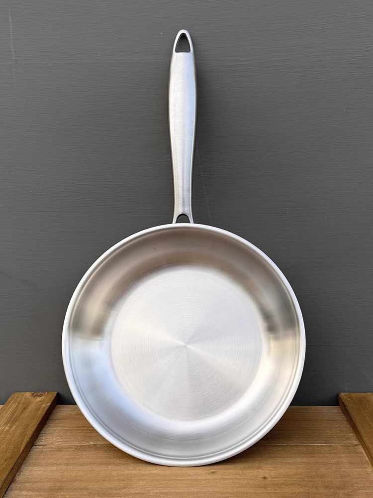 Chảo inox 304, không tráng phủ, chống dính, chảo làm bánh kếp, chảo bổ sung thức ăn cho bé, thích hợp cho bếp từ và bếp gas.