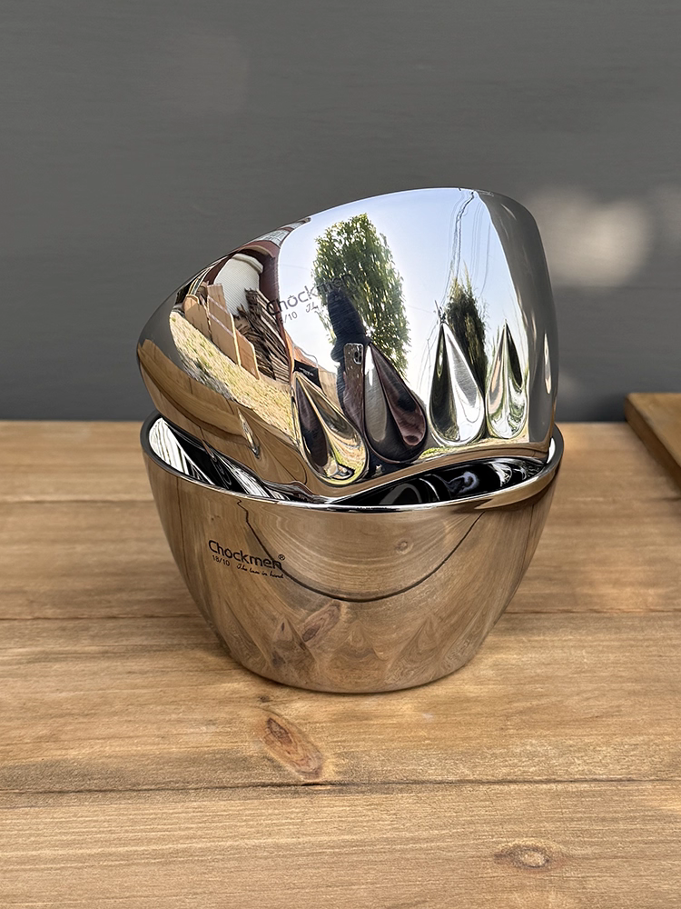 Bát inox 18/10 dày hai lớp, cách nhiệt và chống bỏng, bát sáng tạo hình hoa sen dành cho trẻ em và người lớn, bát ăn và bát súp.