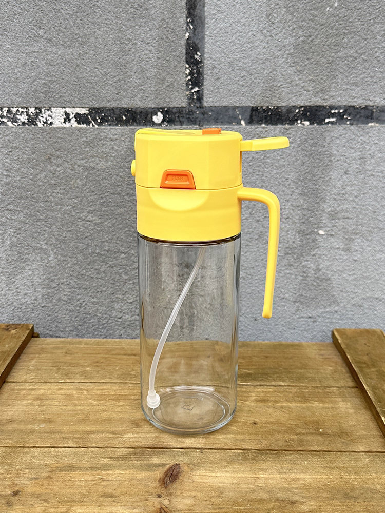 Chai xịt đa năng tự động mở và đóng, chai gia vị nhà bếp, bình đựng dầu thủy tinh, bình dầu chống dính, cấp thực phẩm