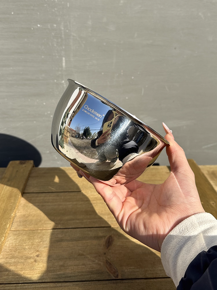 Bát đa năng 18/10 thép không gỉ một lớp bát rắn dày bát súp gia đình chống vỡ bát ăn bát hấp trứng 14cm