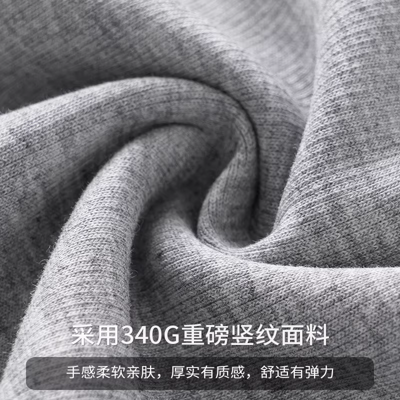 Áo khoác nam giả hai lớp chất liệu dày 340G, kiểu dáng Mỹ mới thời thượng mùa xuân thu 2025, thiết kế xu hướng, dáng rộng, cổ tròn, tay dài.