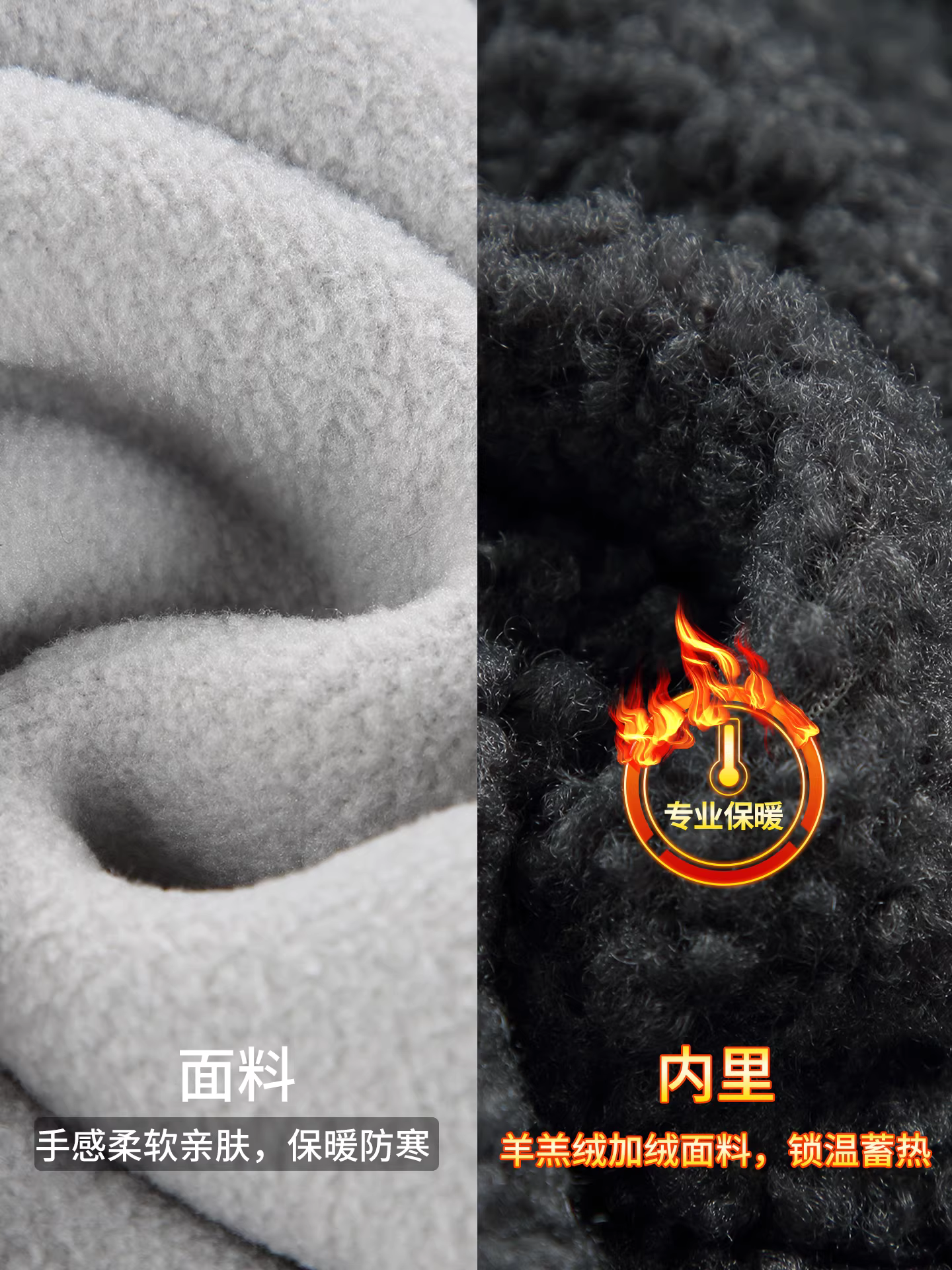 Áo khoác cardigan có mũ trùm đầu dày dặn, lót lông cừu, màu sắc phối hợp thời trang dành cho nam giới mùa đông